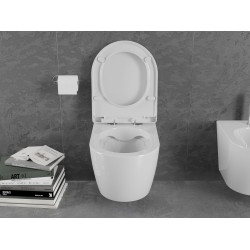 Mexen Lena wc Rimless  cu capac soft close   greu ,  alb - 30298000