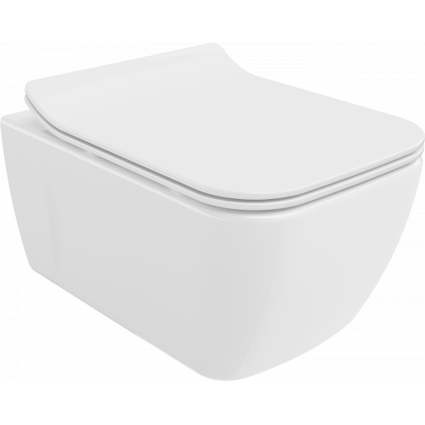 Mexen Margo wc Rimless  cu capac soft close  slim, duroplast,  alb - 30420800