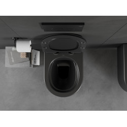 Mexen Sofia wc Rimless  cu capac soft close  slim, duroplast,  negru mat - 30540185