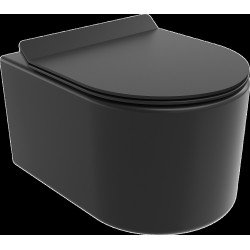 Mexen Sofia wc Rimless  cu capac soft close  slim, duroplast,  negru mat - 30540185 Wc 467680 Mexen