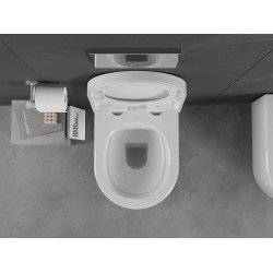 Mexen Sofia wc Rimless  cu capac soft close   greu , duroplast,  alb - 30540200
