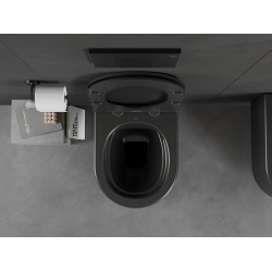 Mexen Sofia wc Rimless  cu capac soft close  slim, duroplast,  negru mat - 30541085