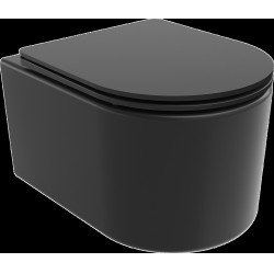 Mexen Sofia wc Rimless  cu capac soft close  slim, duroplast,  negru mat - 30541085 Wc 467680 Mexen
