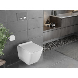 Mexen Vega wc Rimless  cu capac soft close  slim, duroplast,  alb - 30654000