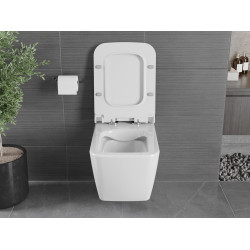 Mexen Vega wc Rimless  cu capac soft close  slim, duroplast,  alb - 30654000