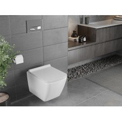 Mexen Vega wc Rimless  cu capac soft close  slim, duroplast,  alb - 30654000