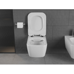 Mexen Stella wc Rimless  cu capac soft close  slim, duroplast,  alb - 30680800