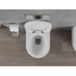 Mexen Rico wc Rimless  cu capac soft close  slim, duroplast,  alb - 30720100