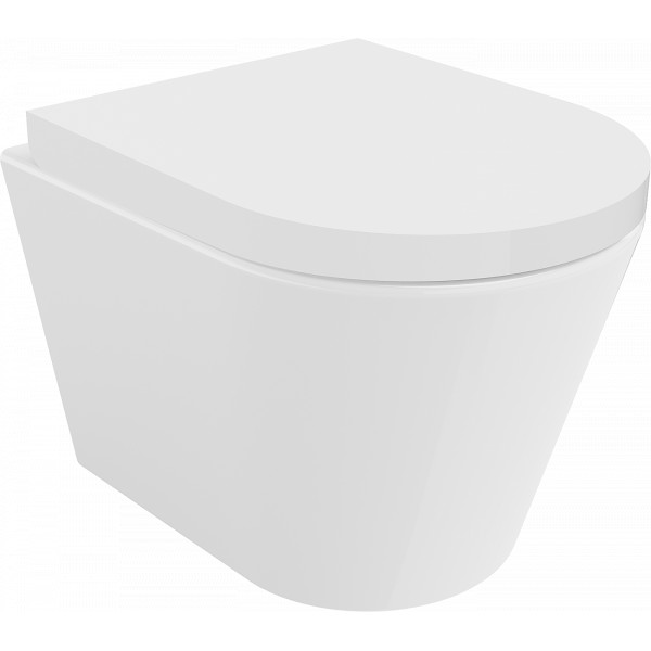 Mexen Rico wc Rimless  cu capac soft close   greu , duroplast,  alb - 30720200