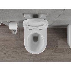 Mexen Rico wc Rimless  cu capac soft close   greu , duroplast,  alb - 30720200