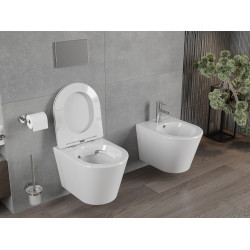 Mexen Rico wc Rimless  cu capac soft close  slim, duroplast,  alb - 30720300