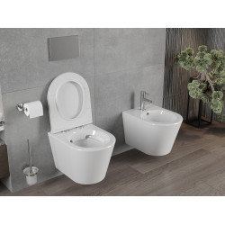 Mexen Rico wc Rimless  cu capac soft close  slim, duroplast,  alb - 30720500