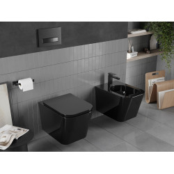 Mexen Teo wc Rimless  cu capac soft close  slim, duroplast,  negru - 30854070