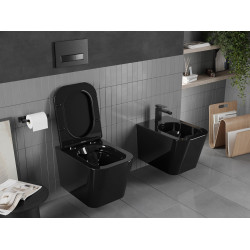 Mexen Teo wc Rimless  cu capac soft close  slim, duroplast,  negru - 30854070