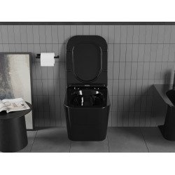 Mexen Teo wc Rimless  cu capac soft close  slim, duroplast,  negru - 30854070