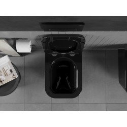 Mexen Teo wc Rimless  cu capac soft close  slim, duroplast,  negru - 30854070