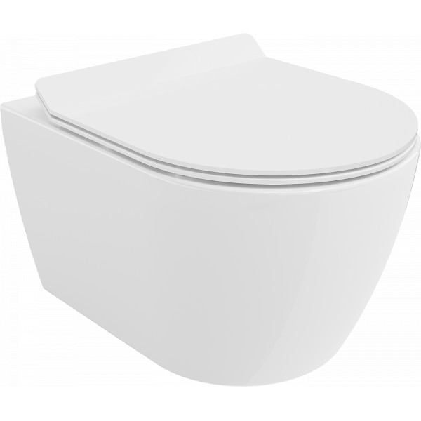 Mexen Carmen wc Rimless  cu capac soft close  slim, duroplast,  alb - 30880100