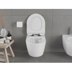 Mexen Carmen wc Rimless  cu capac soft close  slim, duroplast,  alb - 30880100