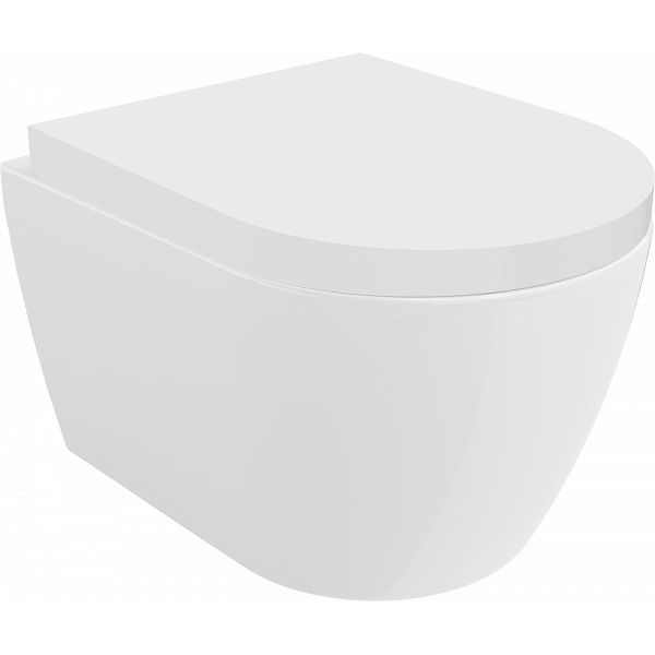 Mexen Carmen wc Rimless  cu capac soft close   greu , duroplast,  alb - 30880200