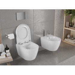 Mexen Carmen wc Rimless  cu capac soft close   greu , duroplast,  alb - 30880200