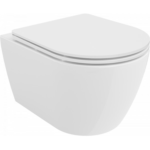 Mexen Carmen wc Rimless  cu capac soft close  slim, duroplast,  alb - 30880300