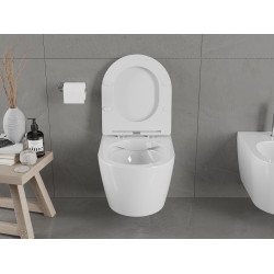 Mexen Carmen wc Rimless  cu capac soft close  slim, duroplast,  alb - 30880300
