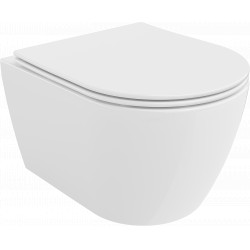 Mexen Carmen wc Rimless  cu capac soft close  slim, duroplast,  alb - 30880400 Wc 467680 Mexen