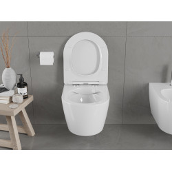 Mexen Carmen wc Rimless  cu capac soft close  slim, duroplast,  alb - 30880400