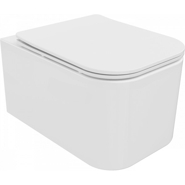 Mexen Elis wc Rimless  cu capac soft close  slim, duroplast,  alb - 30910600