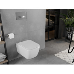 Mexen Elis wc Rimless  cu capac soft close  slim, duroplast,  alb - 30910600