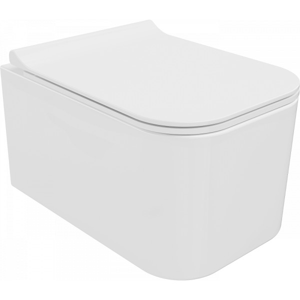 Mexen Elis wc Rimless  cu capac soft close  slim, duroplast,  alb - 30910700