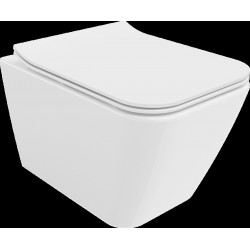 Mexen Cube wc Rimless  cu capac soft close  slim, duroplast,  alb - 30924000 Wc 467680 Mexen