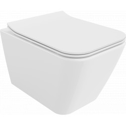 Mexen Cube wc Rimless  cu capac soft close  slim, duroplast,  alb - 30924000 Wc 467680 Mexen