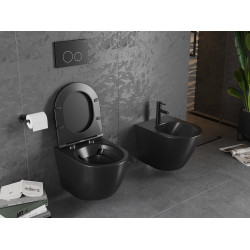 Mexen Lena wc Rimless,  negru mat - 3322XX85