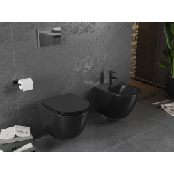 Mexen Lena wc Rimless,  negru mat - 3322XX85