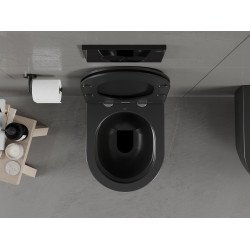 Mexen Carmen wc Rimless,  negru mat - 3388XX85