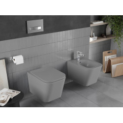 Mexen Teo wc Rimless  cu capac soft close  slim, duroplast,  gri  mat - 30854061