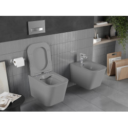 Mexen Teo wc Rimless  cu capac soft close  slim, duroplast,  gri  mat - 30854061