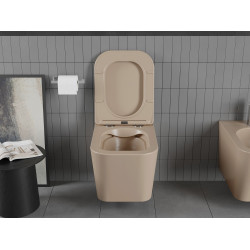 Mexen Teo wc Rimless  cu capac soft close  slim, duroplast, cappuccino mat - 30854064