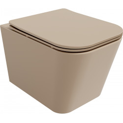 Mexen Teo wc Rimless  cu capac soft close  slim, duroplast, cappuccino mat - 30854064 Wc 467680 Mexen
