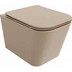 Mexen Teo wc Rimless  cu capac soft close  slim, duroplast, cappuccino mat - 30854064 Wc 467680 Mexen