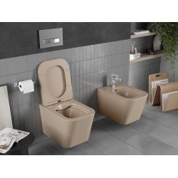 Mexen Teo wc Rimless  cu capac soft close  slim, duroplast, cappuccino mat - 30854064