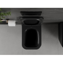 Mexen Madox wc Rimless  cu capac soft close  slim, duroplast,  negru mat - 30154070