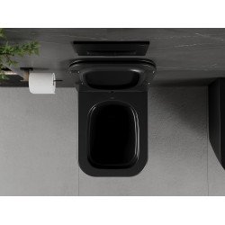 Mexen Madox wc Rimless  cu capac soft close  slim, duroplast,  negru mat - 30154070