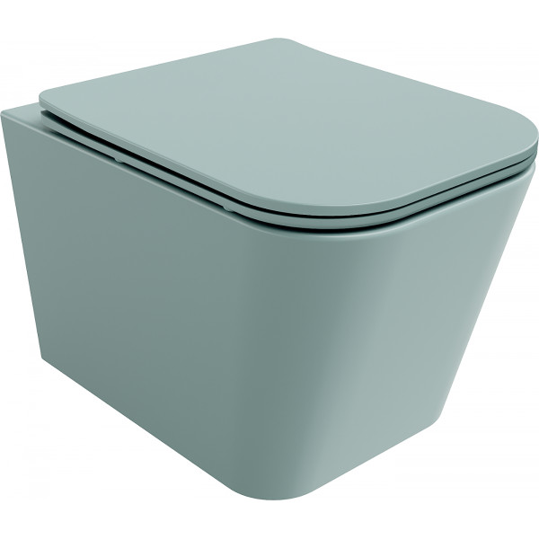 Mexen Teo wc Rimless  cu capac soft close  slim, duroplast,  verde   gri  mat - 30854048