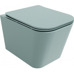 Mexen Teo wc Rimless  cu capac soft close  slim, duroplast,  verde   gri  mat - 30854048 Wc 467680 Mexen