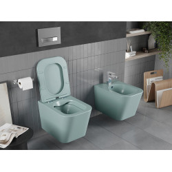 Mexen Teo wc Rimless  cu capac soft close  slim, duroplast,  verde   gri  mat - 30854048