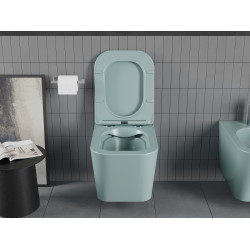 Mexen Teo wc Rimless  cu capac soft close  slim, duroplast,  verde   gri  mat - 30854048