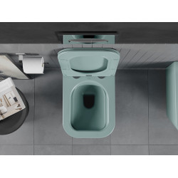 Mexen Teo wc Rimless  cu capac soft close  slim, duroplast,  verde   gri  mat - 30854048