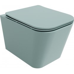Mexen Teo wc Rimless  cu capac soft close  slim, duroplast,  verde   gri  mat - 30854048 Wc 467680 Mexen